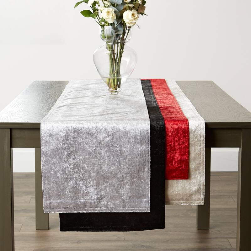 DII Velvet Table Runner 14x108