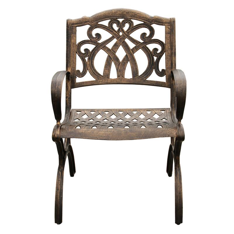 Modern Outdoor Mesh Lattice Aluminum 95-in Large Rectangular Patio Dining Set with Eight Arm Chairs - N/A