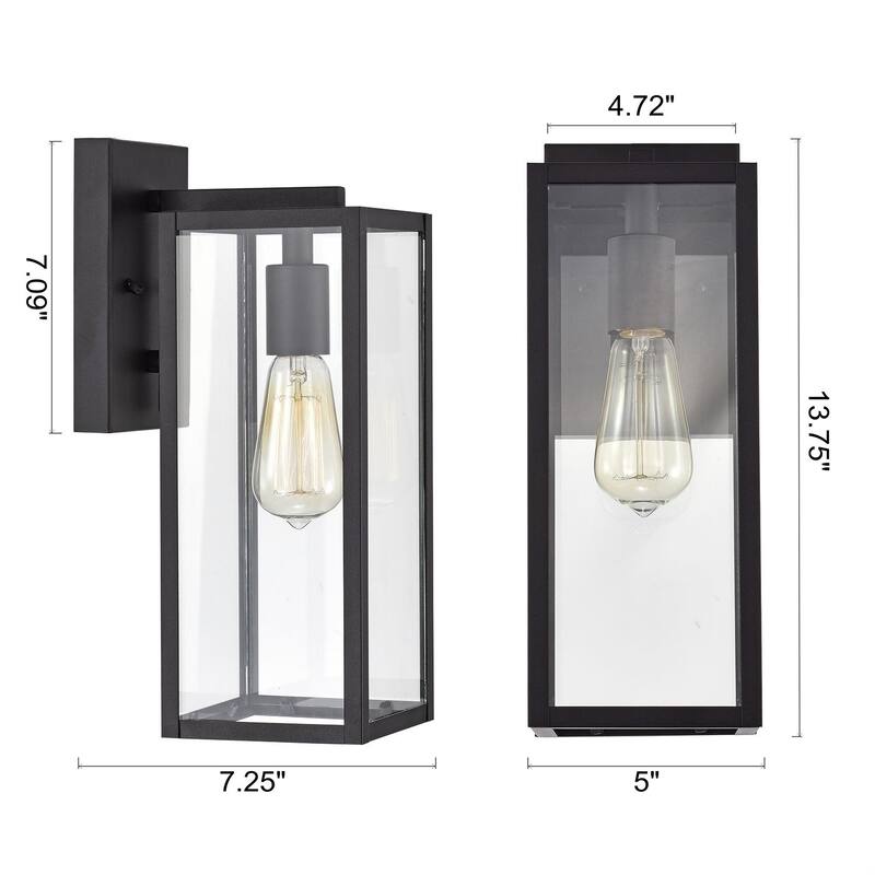 Arberry 1 Light Rust Outdoor Wall Lantern Sconce Light