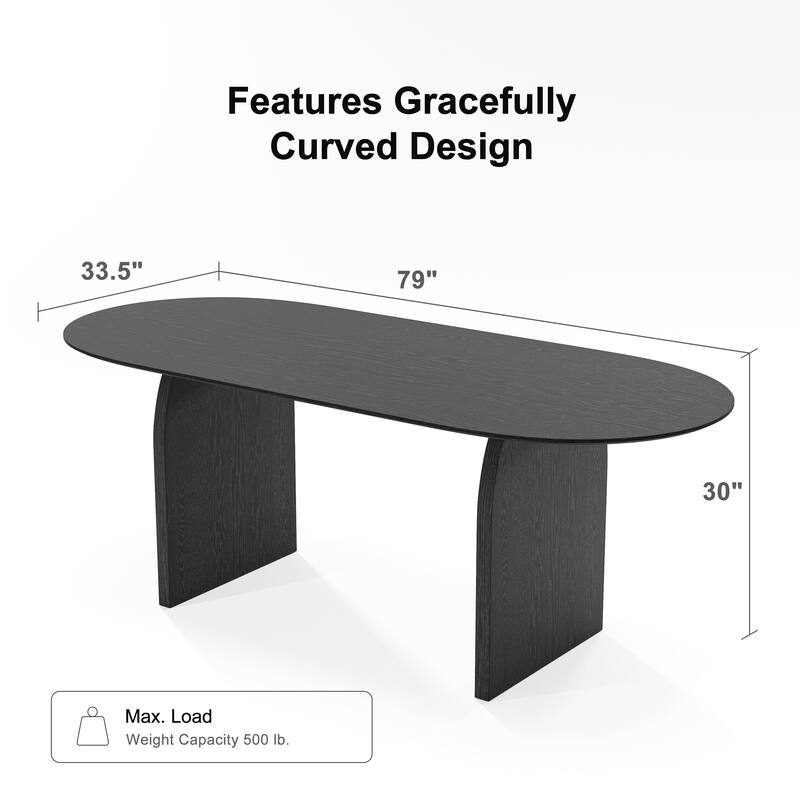 Solid Wood Dining Table for 6-8 People Nordic style