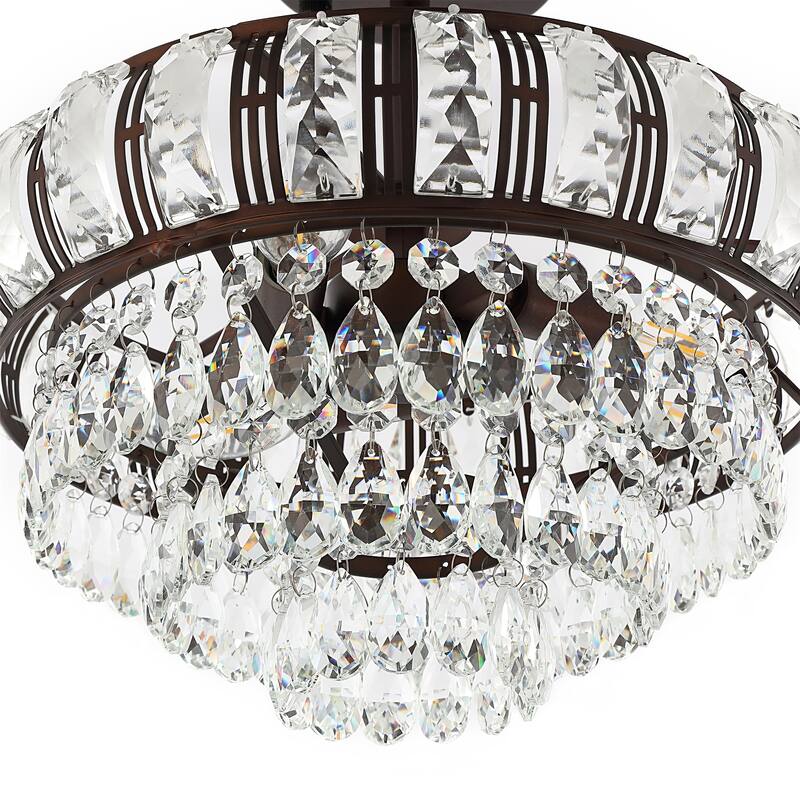 GetLedel 3-Light Empire Crystal Chandelier
