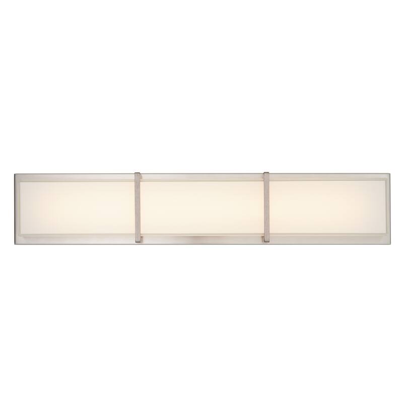 Artika Subway 27inch, 3-Section Vanity Bathroom Light, Brushed Nickel