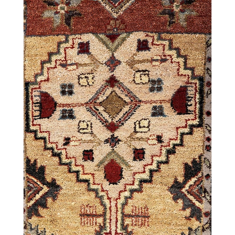 Patchwork One-of-a-Kind Hand-Knotted Area Rug, Beige - 8' 3" x 10' 3"