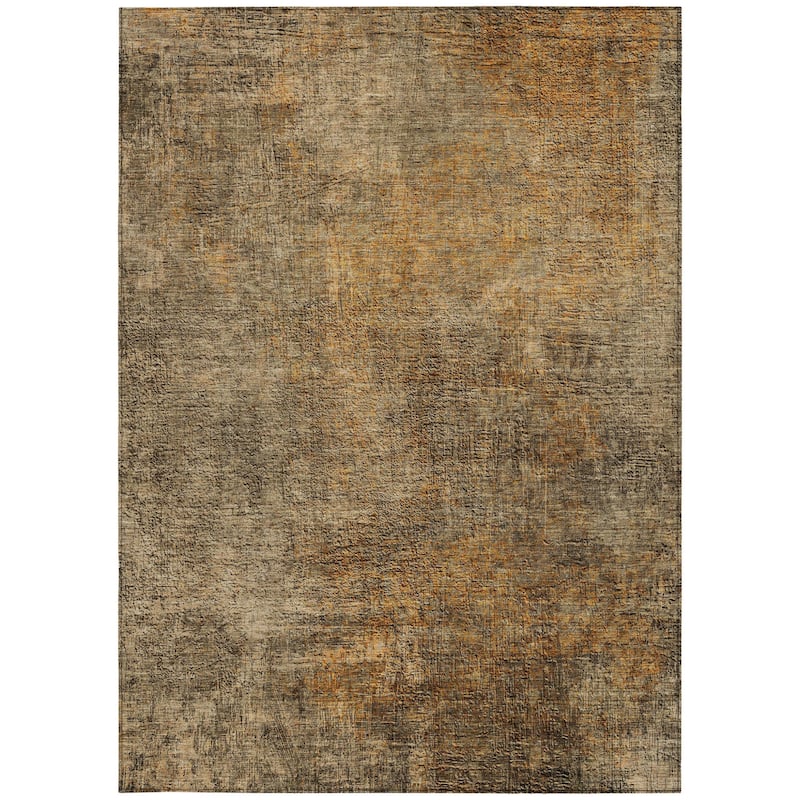 HomeRoots Abstract Transitional Rectangle Outdoor Rug