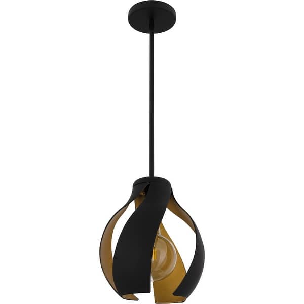 slide 2 of 6, Quoizel Pendant One Light Pendant Matte Black