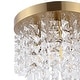 preview thumbnail 33 of 45, GetLedel Modern 5-Light Crystal Flush Mount Chandelier