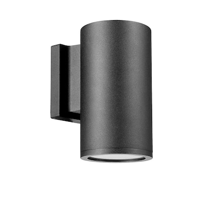 Black Aluminum 1 Light Wall Outdoor Sconce Light