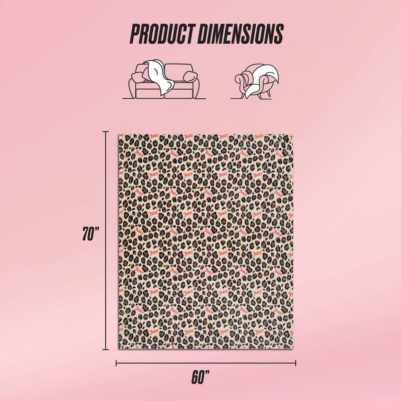 Juicy Couture 60"x70" Plush Throw Blankets