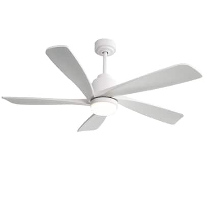 52 Inch Wood Blades Ceiling Fan with Light,3 CCT LED,Remote and APP Control-Farmhouse, Modern, Contemporary - 52 inches