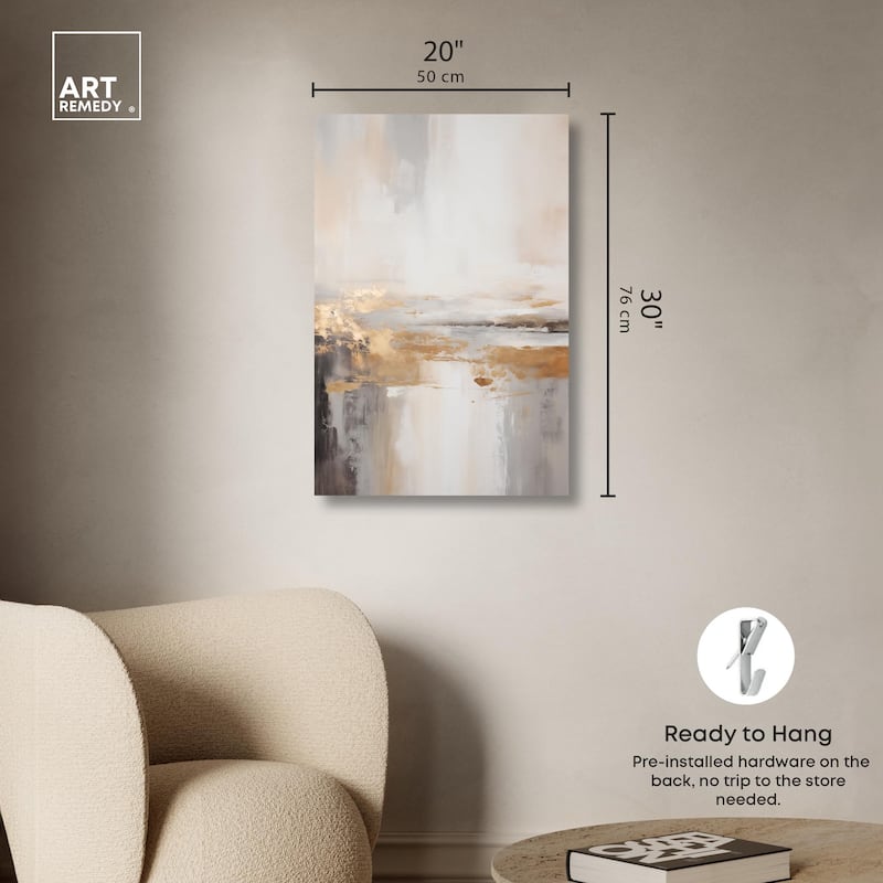 Gold Dust I Canvas by Art Remedy, Gallery Wrapped