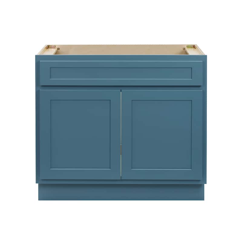 Vanity Art 36 Inch Single Sink Bathroom Vanity Cabinet - Sea Green