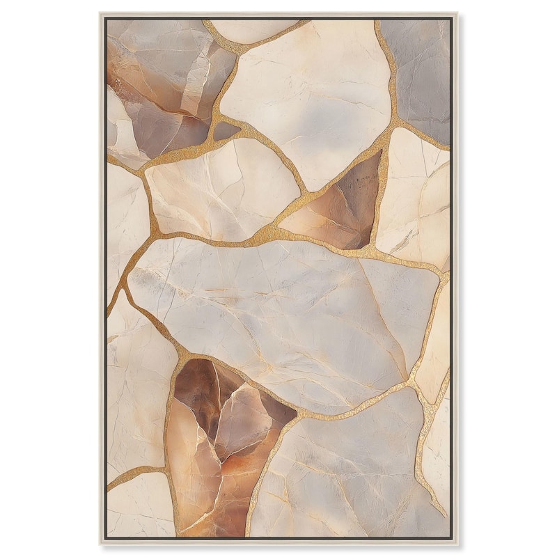 Textured Earthy Tones II Canvas by Art Remedy - 30" x 45" - Silver