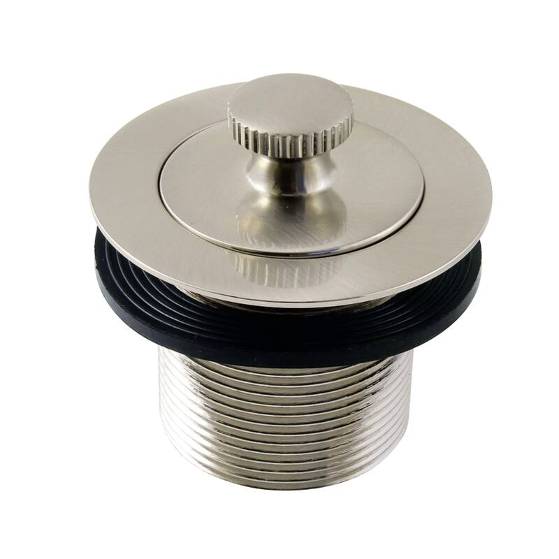 Kingston Brass Made To Match 1-1/2-Inch Lift and Turn Tub Drain with 1-1/2-Inch Body Thread - Brushed Nickel