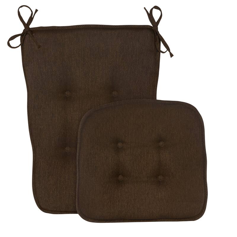 Klear Vu Embrace Low Profile Rocking Chair Cushion Set - Chocolate - Single