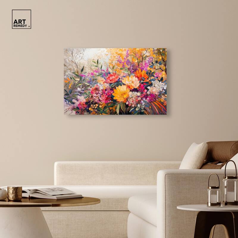 Amber Auras Canvas by Art Remedy, Gallery Wrapped
