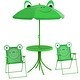 preview thumbnail 3 of 3, 4 Piece Folding Kids Table and Chair Set with Sun Umbrella