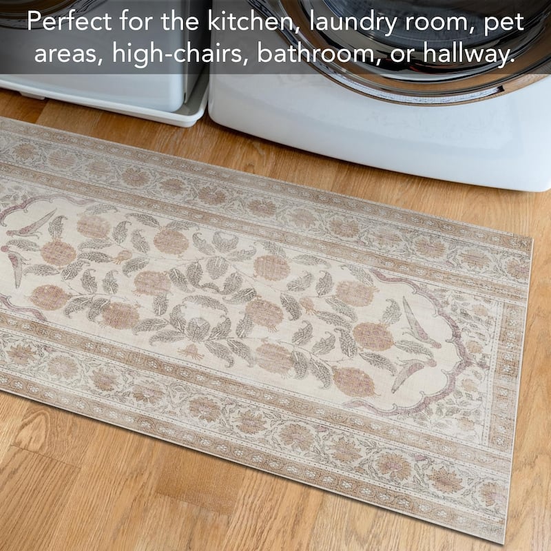 Neutral Textile Deco-Floormat, Decorative Mat, Waterproof, Low Profile, Eco-Friendly Non Slip, Made in The USA (3' x 2')