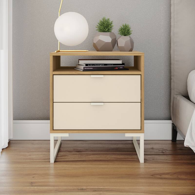 Kappesberg New Collins 2-Piece Bedroom Set, 6-Drawer Dresser & One (1) 2-Drawer Nightstand
