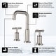preview thumbnail 5 of 33, Widespread Bathroom Sink Faucet Double Handle Bathroom Sink Faucet