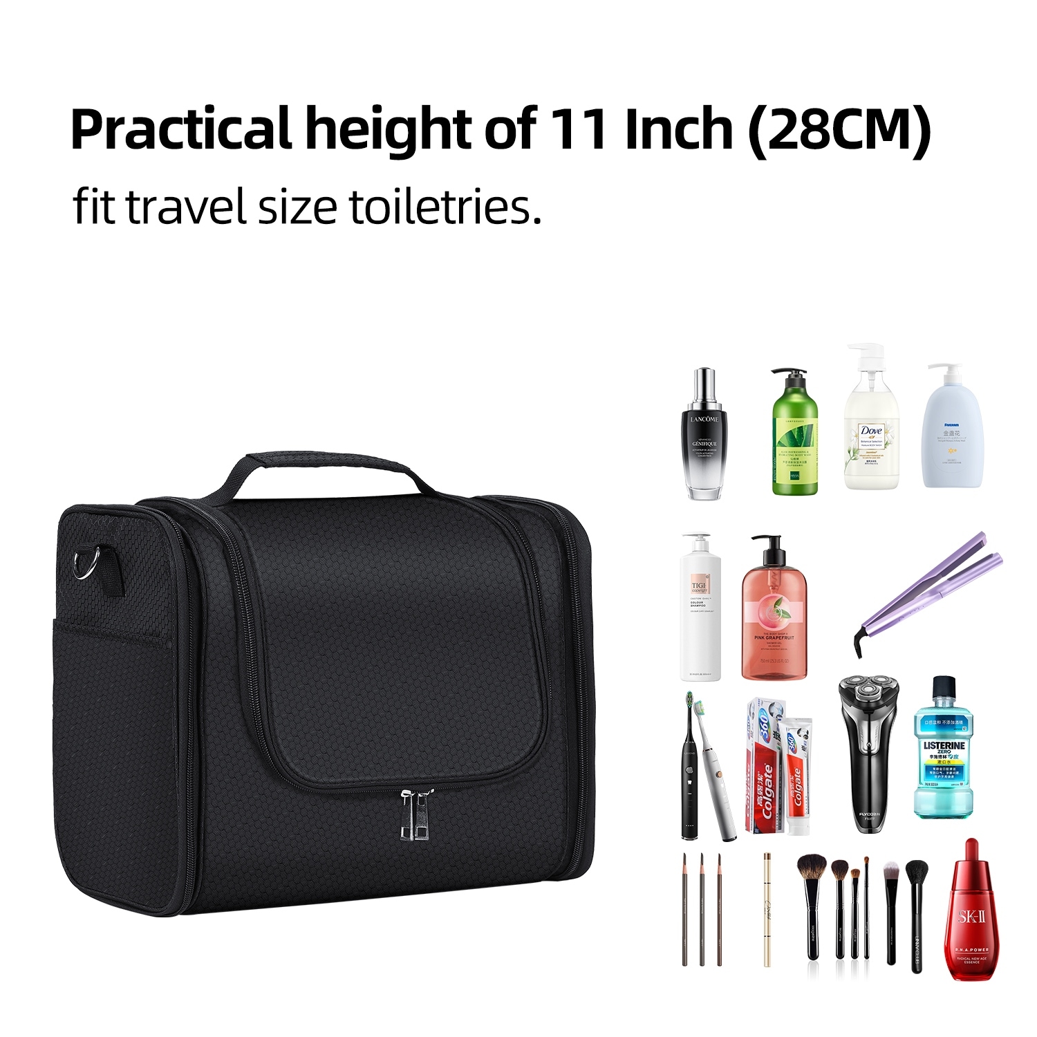 11 inch travel bag toiletry Wedama for Women, Medium Cosmetic Bag, Hanging Toiletry Bag for Bathroom, Thickened PVC Waterproof Makeup Bag, Toiletries Bag for Travel Business Trips and Camping, Dark Blue making every trip a little easier and a lot more stylish. Buruis Extra Large Toiletry Bag