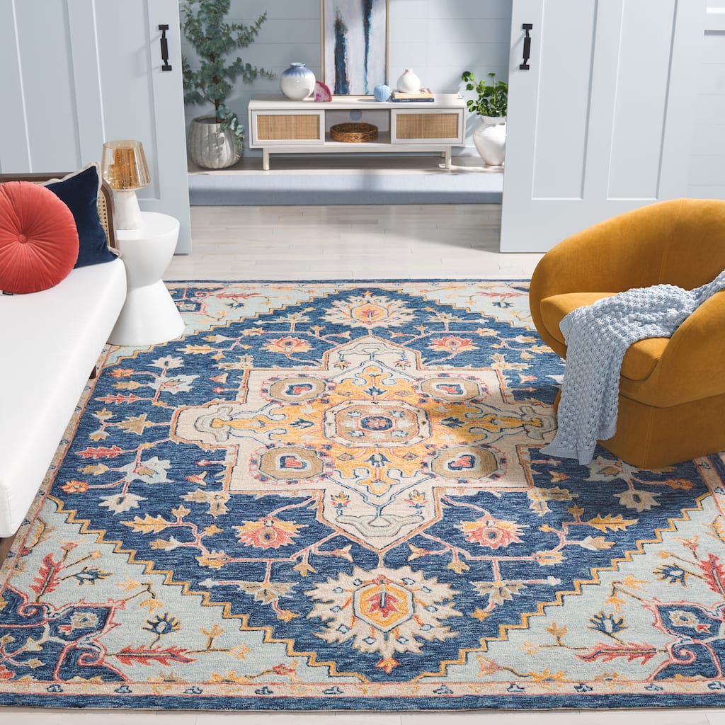 SAFAVIEH Handmade Metro Olafia French Country Wool Rug