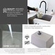 preview thumbnail 10 of 42, STYLISH 25 inch Single Bowl Dual Mount Composite Granite Utility Sink
