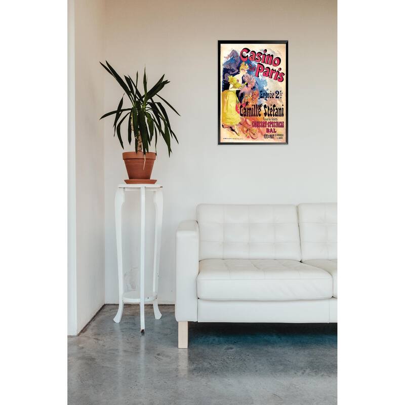 Casino De Paris Vintage Advertisinent Framed Poster - 24 x 36 Inch
