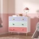 preview thumbnail 8 of 38, Kids 3 Drawer Dresser, Baby Nightstand for Bedroom,Storage Cabinet for Toddler Child for Living Room,Toddler Room, Nursery
