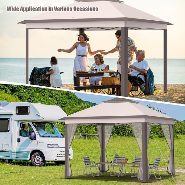 Pro Action Argos Lol Tent River 240 Tent Pro Action Argos Lol Tent Costway 11'x11' 2-Tier Pop-Up  Gazebo
