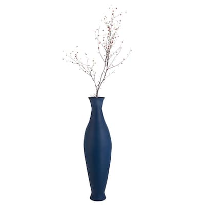 Modern Bamboo Floor Vase - 43-inch Vase for Living Room, Dining Room, or Entryway - Fill with Dried Branches or Flowers