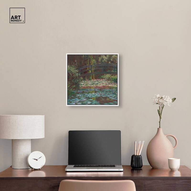 Water Lily Pond Canvas by Art Remedy