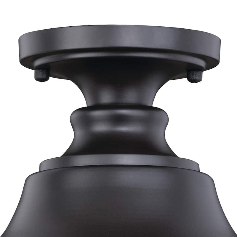 Barn Dome Ceiling Light - Bronze Gold Flush Mount Outdoor Light Fixture - 10