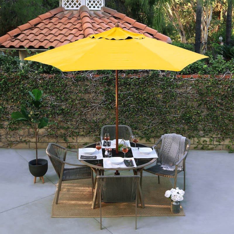 10 ft tiltable cantilever patio umbrella 10ft Cantilever Umbrella with Solar Light & Rotation, Dark Blue