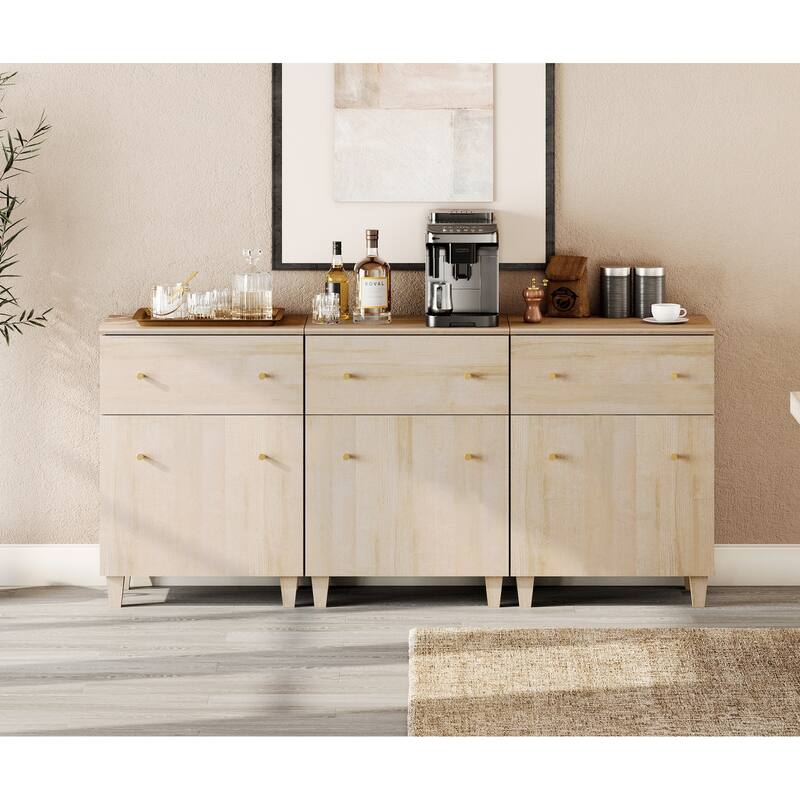 Sideboard Buffet Cabinet with Drawer and Door for Kitchen, Dining Room