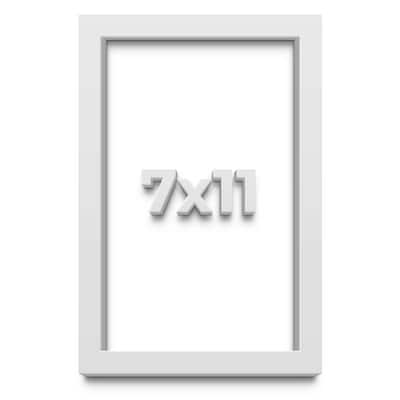 7x11 Shadow Box Frame White 1 Real Wood