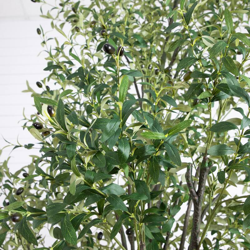 Potted Artificial Olive Tree - 12' - Green
