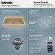 preview thumbnail 36 of 82, Karran Drop-In Quartz 33 in. 1-Hole Single Bowl Kitchen Sink Kit