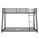 preview thumbnail 8 of 13, Black Bunk Bed Noise Reduced Bed, CPC Certified, Twin over Full