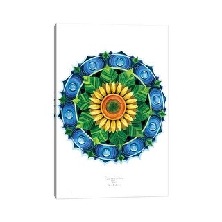 iCanvas "Sunflower Mandala" by Diana Titova Canvas Print - Bed Bath ...