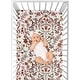 preview thumbnail 4 of 4, Sweet Jojo Designs Ivory and Orange Boho Vintage Floral Girl Fitted Crib Sheet Bohemian Rust Daisy Botanical Flower Green Fringe