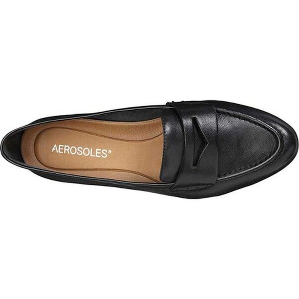 aerosoles black loafers
