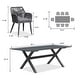 preview thumbnail 11 of 13, PURPLE LEAF PE Rattan Outdoor Dining Set with Aluminum Frame