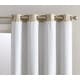 preview thumbnail 29 of 38, HLC.me Lattice Flocked 100% Complete Blackout Thermal Insulated Window Curtain Grommet Panels - Set of 2