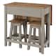 Option Gray wash stain, top and seats in antique brown.