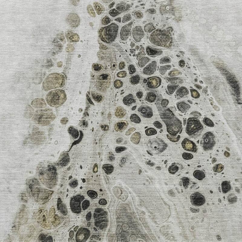 HomeRoots Abstract Transitional Rectangle Outdoor Rug