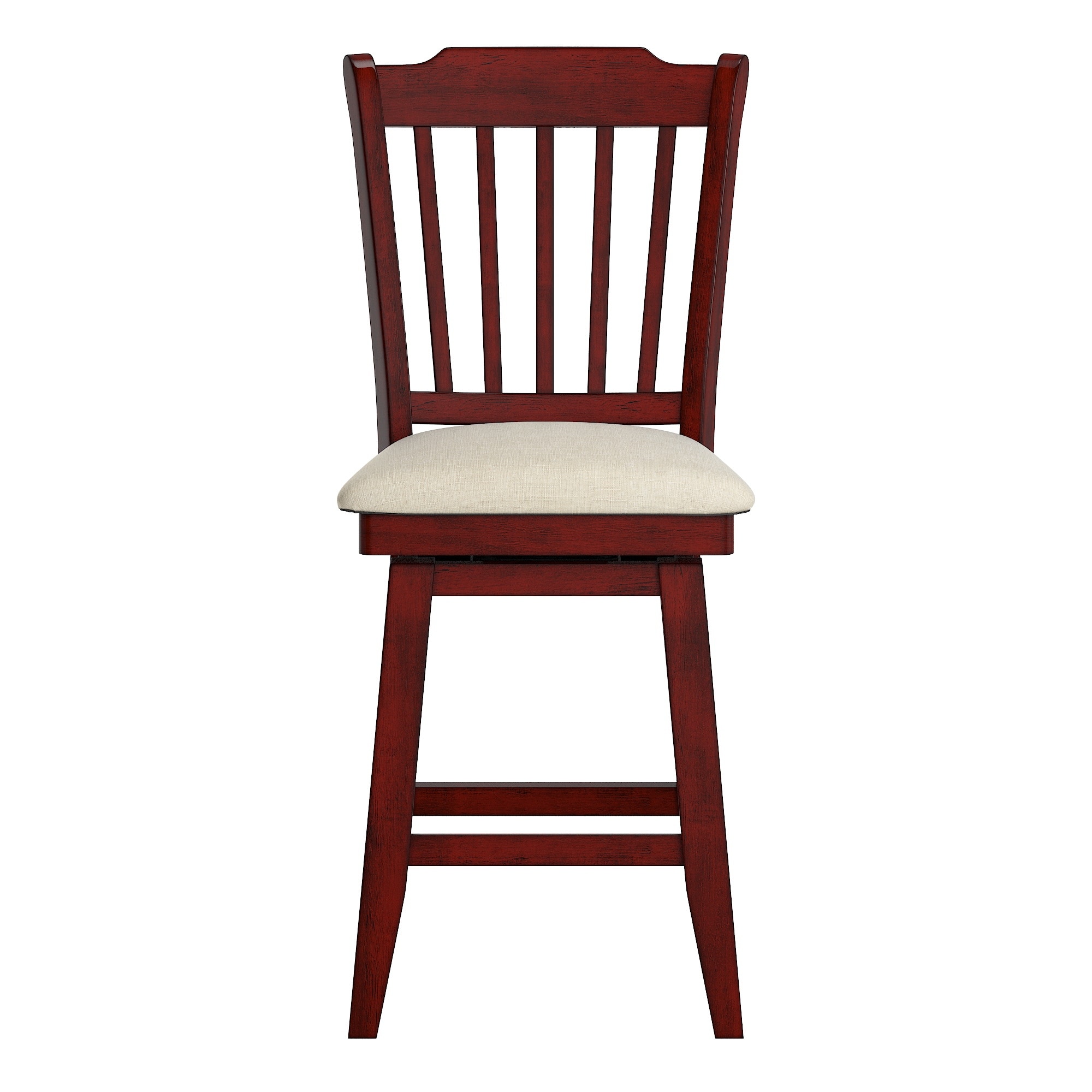 Eleanor Slat Back Wood Swivel Stool by iNSPIRE Q Classic On Sale