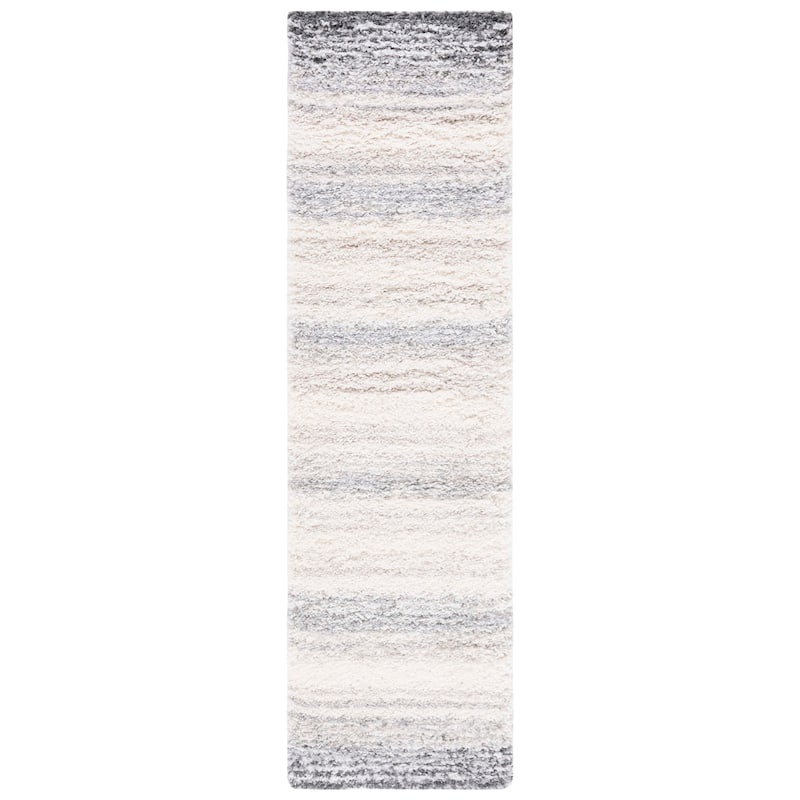 SAFAVIEH Fontana Shag Marinca Modern 2-inch Thick Rug - 2'3" x 8' Runner