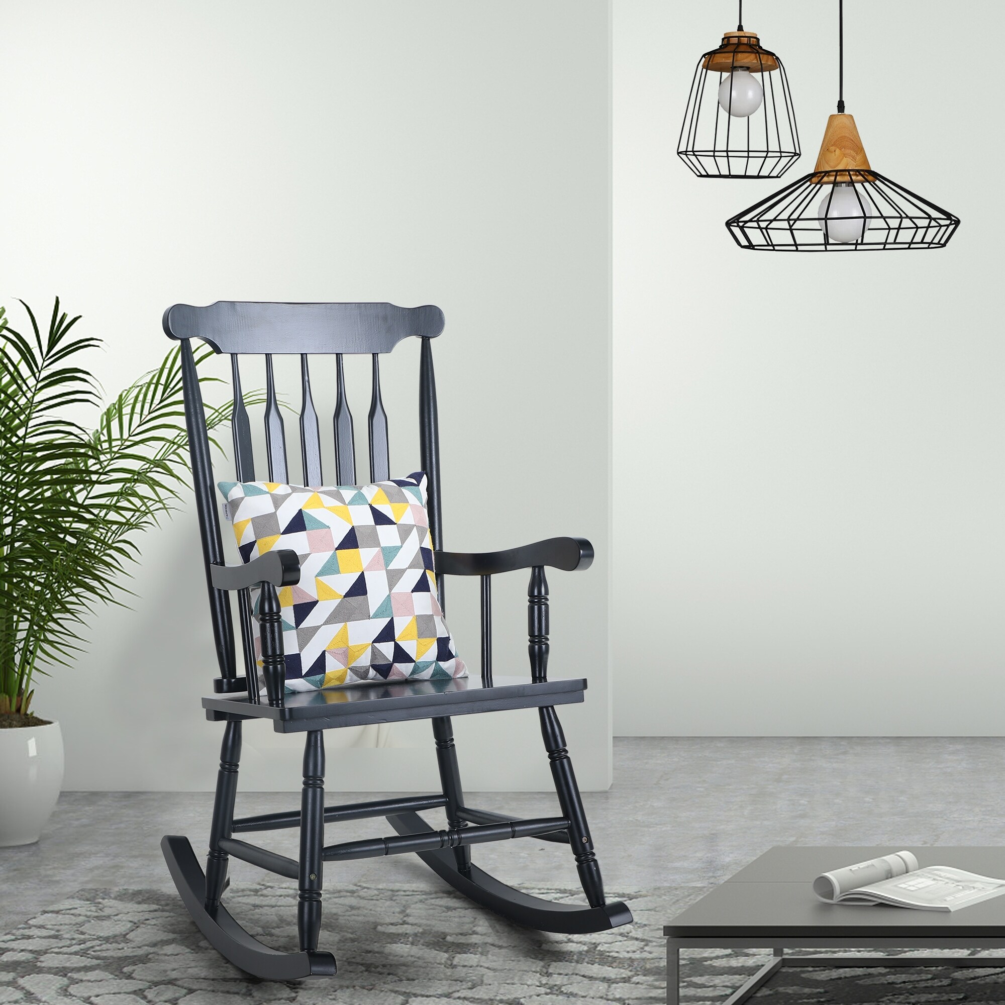 Sophia William Outdoor Wooden Rocking Chair Bed Bath Beyond