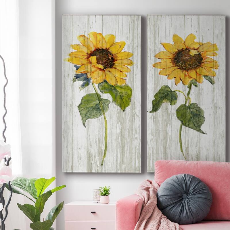 Sunflower in Autumn I- Premium Gallery Wrapped Canvas - Ready to Hang