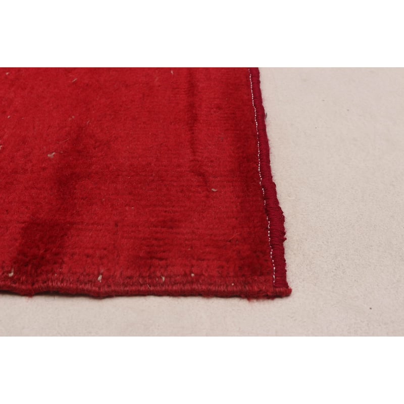 ECARPETGALLERY Hand-knotted Color Transition Red Wool Rug - 5'5 x 8'10